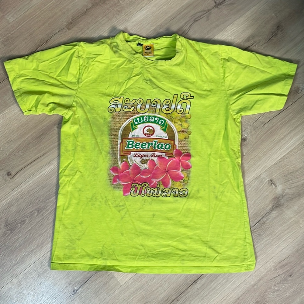 Beerlao Lager Beer T-Shirt.‎ Size XL. Please read!